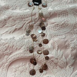 Elegant Gold and Brown Women's Necklace